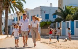 Familie in Djerba